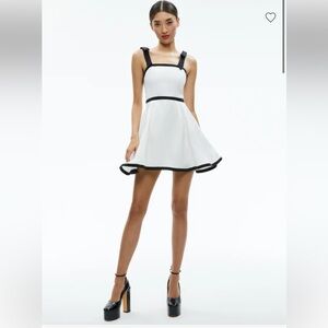 Alice + Olivia Eloisa Tie Shoulder Mini Dress